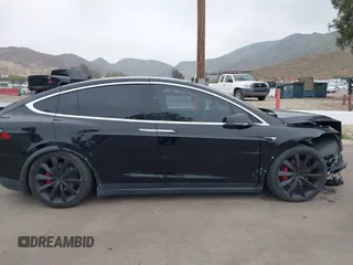 2020 Tesla Model X P90D with VIN 5YJXCDE4XLF296255, listed as a IAAI auction lot 42087953 with 45,411 mi miles. Bid and sale history available at carsss.com. Image 12.