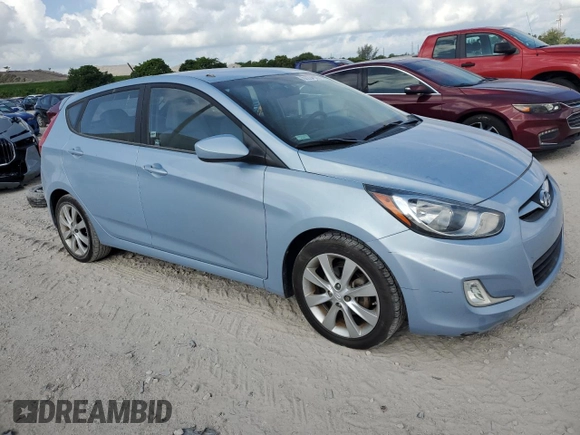2012 Hyundai Accent SE with VIN KMHCU5AE3CU012287, listed as a Copart auction lot 60224945 with 62,583 mi miles and Salvage title. Bid and sale history available at DreamBid. Image 4.