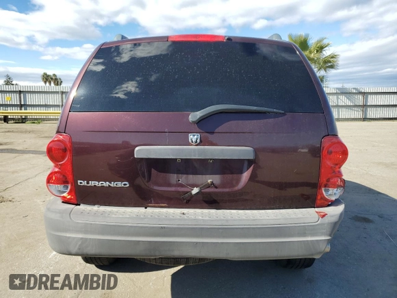 2004 Dodge Durango SXT with VIN 1D4HD38NX4F228182, listed as a Copart auction lot 44379675 with 114,609 mi miles and Salvage title. Bid and sale history available at DreamBid. Image 6.