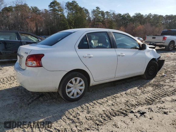 2010 Toyota Yaris with VIN JTDBT4K39A1361835, listed as a Copart auction lot 48660785 with 268,273 mi miles and Salvage Title. Bid and sale history available at carsss.com. Image 3.