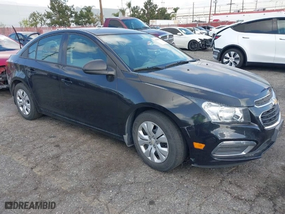 2015 Chevrolet Cruze LS with VIN 1G1PA5SG2F7164605, listed as a IAAI auction lot 41906950 with 119,161 mi miles. Bid and sale history available at carsss.com. Image 1.
