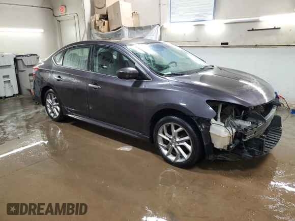 2013 Nissan Sentra SL with VIN 3N1AB7AP8DL685413, listed as a Copart auction lot 50060235 with 90,138 mi miles and Salvage Title. Bid and sale history available at DreamBid. Image 4.