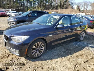 2017 BMW 5 Series GT 535i xDrive with VIN WBA5M4C54HD186930, listed as a Copart auction lot 51433705 with 91,907 mi miles and Clean Title. Bid and sale history available at carsss.com. Image 1.
