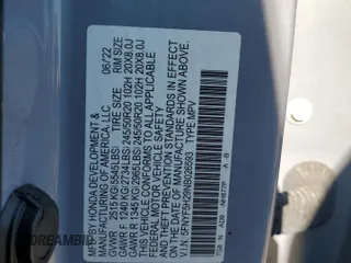 2022 Honda Pilot Special Edition z VIN 5FNYF5H29NB026593, wystawiony jako Copart lot #76933924 z przebiegiem 59 170 mil mil oraz Szkoda całkowita • Salvage title. Historia ofert i sprzedaży dostępna na DreamBid. Obrazek 13.