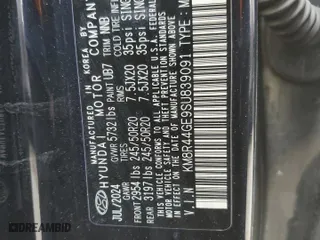 2025 Hyundai Palisade SEL Premium with VIN KM8R44GE9SU839091, listed as a Copart auction lot 86134914 with 4,478 mi miles and Salvage Title. Bid and sale history available at carsss.com. Image 15.