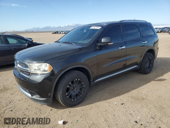 2013 Dodge Durango Crew z VIN 1C4SDJDT2DC637855, wystawiony jako Copart lot #52142195 z przebiegiem 183 244 mil mil oraz Czysty tytuł • Clean title. Historia ofert i sprzedaży dostępna na DreamBid. Obrazek 1.
