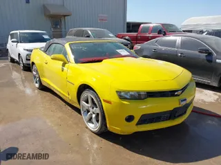 2014 Chevrolet Camaro LT with VIN 2G1FB3D36E9312209, listed as a IAAI auction lot 41907491 with 158,077 mi miles. Bid and sale history available at carsss.com. Image 1.