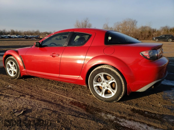 2004 Mazda RX-8 with VIN JM1FE17N740127403, listed as a Copart auction lot 44462235 with 65,180 mi miles and Clean Title. Bid and sale history available at carsss.com. Image 2.