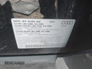 2021 Audi Q5 Premium Plus with VIN WA1BAAFY1M2082544, listed as a IAAI auction lot 41930447 with 65,535 mi miles and . Bid and sale history available at DreamBid. Image 9.