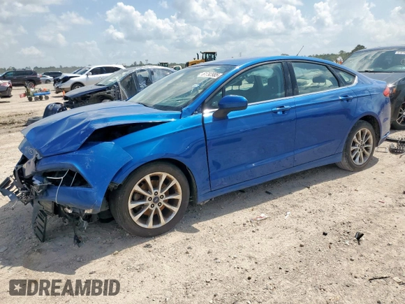 2017 Ford Fusion SE with VIN 3FA6P0H75HR345064, listed as a Copart auction lot 61792985 with 169,601 mi miles and Salvage title. Bid and sale history available at DreamBid. Image 1.