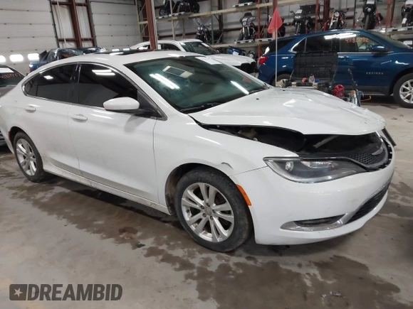2015 Chrysler 200 Limited with VIN 1C3CCCAB2FN683146, listed as a IAAI auction lot 41213117 with 131,022 mi miles and . Bid and sale history available at DreamBid. Image 1.