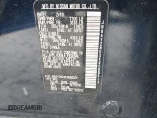 2019 Nissan Armada SL z VIN JN8AY2NDXK9090524, wystawiony jako IAAI lot #42138072 z przebiegiem 159 578 mil mil oraz . Historia ofert i sprzedaży dostępna na DreamBid. Obrazek 9.