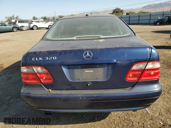 2000 Mercedes-Benz CLK 320/430 with VIN WDBLJ65G4YF161087, listed as a Copart auction lot 73549254 with 236,864 mi miles and Salvage Title. Bid and sale history available at DreamBid. Image 6.