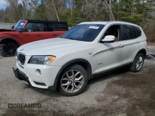 2013 BMW X3 xDrive28i with VIN 5UXWX9C59D0A13581, listed as a Copart auction lot 52074475 with Not Provided miles and Salvage Title. Bid and sale history available at DreamBid. Image 1.
