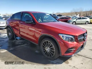 2019 Mercedes-Benz GLC with VIN WDC0J6EB0KF609884, listed as a Copart auction lot 46167775 with 43,011 mi miles and Salvage Title. Bid and sale history available at carsss.com. Image 4.