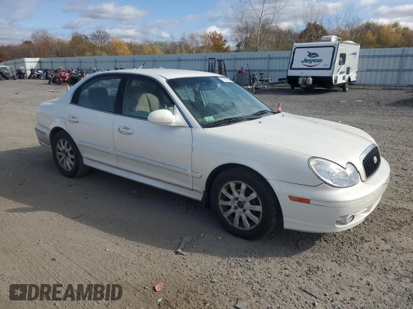 2004 Hyundai Sonata GLS with VIN KMHWF35H34A920659, listed as a Copart auction lot 77813554 with 76,938 mi miles and Clean Title. Bid and sale history available at carsss.com. Image 4.