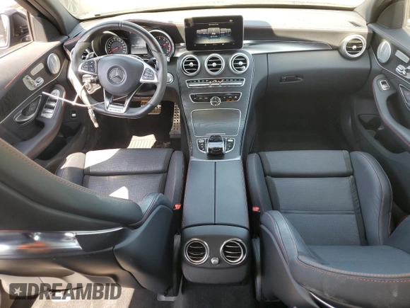 2016 Mercedes-Benz C 450 AMG with VIN 55SWF6EB5GU130534, listed as a Copart auction lot 62310095 with 58,797 mi miles and Salvage title. Bid and sale history available at DreamBid. Image 8.