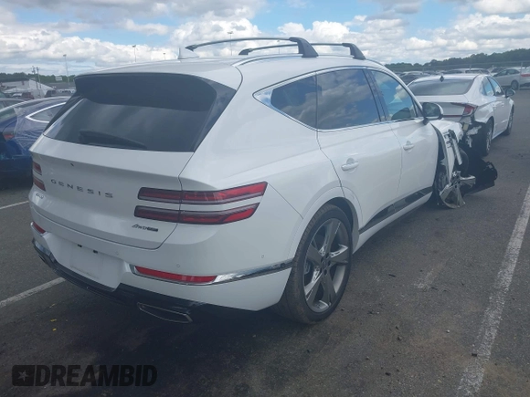 2024 Genesis GV80 with VIN KMUHCESC0RU173549, listed as a IAAI auction lot 42333368 with 7,526 mi miles and . Bid and sale history available at DreamBid. Image 4.