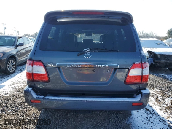 2006 Toyota Land Cruiser z VIN JTEHT05J362082746, wystawiony jako Copart lot #88804395 z przebiegiem 262 952 mil mil oraz Tytuł czysty. Historia ofert i sprzedaży dostępna na DreamBid. Obrazek 6.
