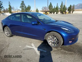2023 Tesla Model 3 with VIN 5YJ3E1EA5PF457937, listed as a Copart auction lot 48209115 with 41,193 mi miles and Salvage Title. Bid and sale history available at carsss.com. Image 4.