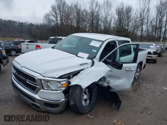 2019 Ram 1500 Big Horn/Lone Star with VIN 1C6RRFFG2KN866588, listed as a IAAI auction lot 41429338 with 78,986 mi miles. Bid and sale history available at carsss.com. Image 2.