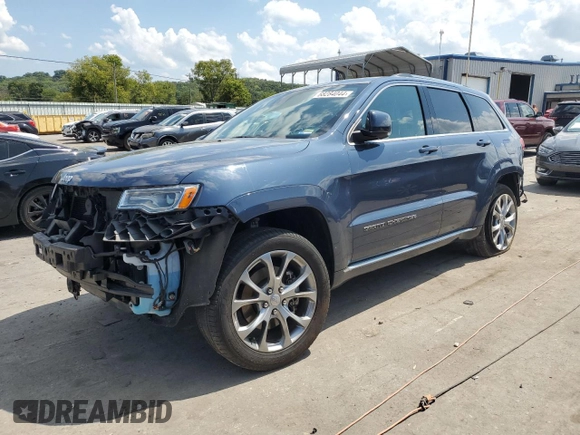 2021 Jeep Grand Cherokee Summit with VIN 1C4RJFJT8MC549174, listed as a Copart auction lot 68284044 with 41,279 mi miles and Salvage Title. Bid and sale history available at carsss.com. Image 1.