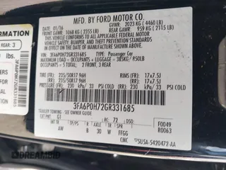2016 Ford Fusion SE with VIN 3FA6P0H72GR331685, listed as a IAAI auction lot 42021509 with 149,977 mi miles. Bid and sale history available at carsss.com. Image 9.