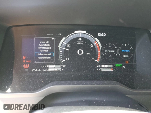 2024 Toyota Tundra Limited Hybrid with VIN 5TFJC5AB5RX003845, listed as a Copart auction lot 55306105 with 8,905 mi miles and Salvage title. Bid and sale history available at DreamBid. Image 9.