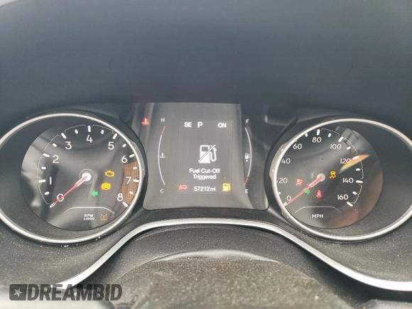 2020 Jeep Compass Sport с VIN 3C4NJDAB7LT165576, выставлен на аукционе Copart как лот 57212025 с пробегом 57 212 миль миль и Списание • Salvage title. История ставок и продаж доступна на DreamBid. Изображение 9.