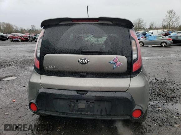 2016 Kia Soul + with VIN KNDJP3A59G7318017, listed as a Copart auction lot 87477194 with 84,986 mi miles and Salvage Title. Bid and sale history available at DreamBid. Image 6.