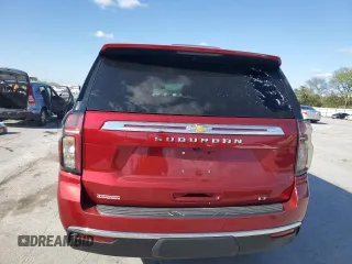 2022 Chevrolet Suburban LT with VIN 1GNSKCKD1NR161696, listed as a Copart auction lot 52105165 with 84,389 mi miles and Clean Title. Bid and sale history available at DreamBid. Image 6.