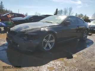 2007 BMW 6 Series 650i with VIN WBAEH13527CR46439, listed as a Copart auction lot 48445404 with 0 mi miles and Salvage Title. Bid and sale history available at carsss.com. Image 1.