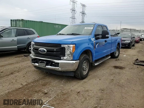 2017 Ford F-250 XLT with VIN 1FT7X2A62HED83723, listed as a Copart auction lot 85007054 with 146,715 mi miles and Salvage title. Bid and sale history available at DreamBid. Image 11.
