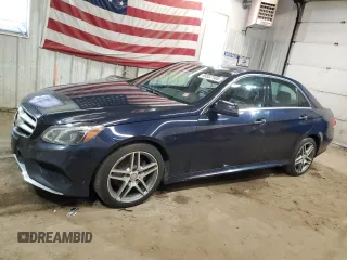 2015 Mercedes-Benz E-Class E 350 Luxury with VIN WDDHF8JB4FB124243, listed as a Copart auction lot 48557165 with 121,432 mi miles and Salvage Title. Bid and sale history available at carsss.com. Image 1.