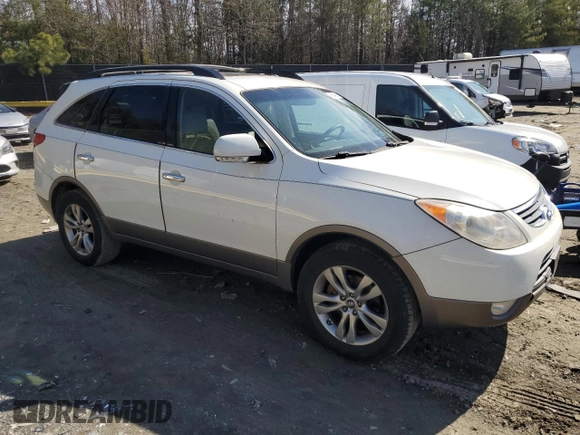 2012 Hyundai Veracruz Limited with VIN KM8NU4CC9CU187545, listed as a Copart auction lot 48245875 with 172,408 mi miles and Salvage title. Bid and sale history available at DreamBid. Image 4.