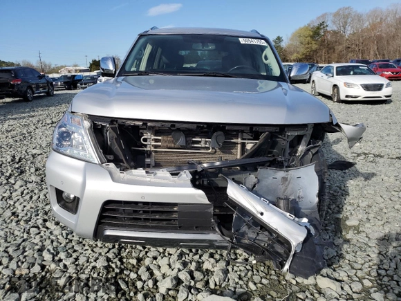 2020 Nissan Armada SL with VIN JN8AY2ND0L9110586, listed as a Copart auction lot 50541765 with 87,251 mi miles and Salvage Title. Bid and sale history available at carsss.com. Image 5.