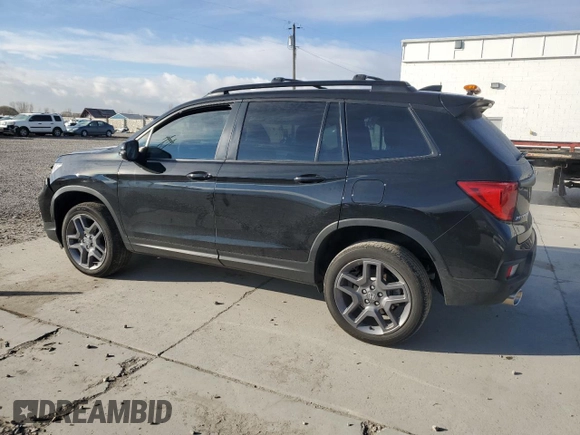 2023 Honda Passport EX-L with VIN 5FNYF8H58PB009525, listed as a Copart auction lot 44645365 with 30,582 mi miles and Salvage Title. Bid and sale history available at carsss.com. Image 2.