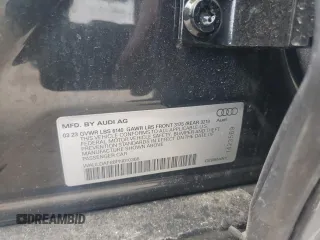 2023 Audi A8 with VIN WAULDAF88PN010368, listed as a Copart auction lot 47824965 with 8,058 mi miles and Salvage Title. Bid and sale history available at carsss.com. Image 14.