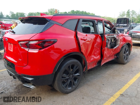 2020 Chevrolet Blazer RS z VIN 3GNKBKRS2LS610070, wystawiony jako IAAI lot #42455099 z przebiegiem 38 030 mil mil oraz . Historia ofert i sprzedaży dostępna na DreamBid. Obrazek 4.