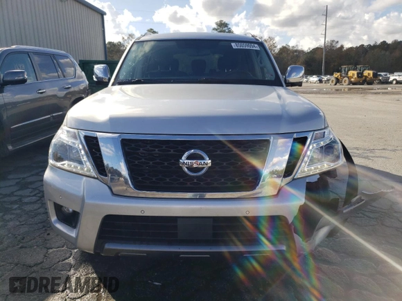 2020 Nissan Armada SL with VIN JN8AY2ND6L9106431, listed as a Copart auction lot 85059094 with 122,697 mi miles and Salvage Title. Bid and sale history available at carsss.com. Image 5.