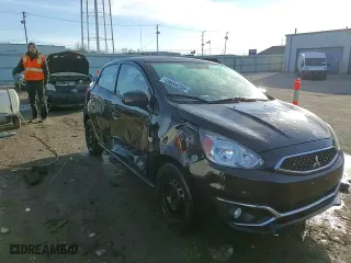 2020 Mitsubishi Mirage ES with VIN ML32A3HJ3LH005349, listed as a Copart auction lot 48244965 with 89,702 mi miles and Salvage Title. Bid and sale history available at carsss.com. Image 14.