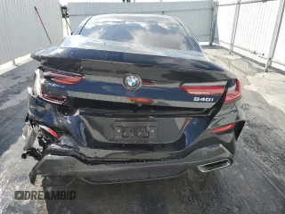 2025 BMW 8 Series 840i with VIN WBAAE4C04SCS91996, listed as a Copart auction lot 43319785 with 7,345 mi miles and Clean Title. Bid and sale history available at DreamBid. Image 6.