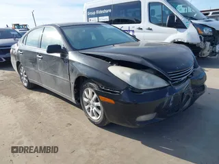 2002 Lexus ES 300 with VIN JTHBF30GX20066997, listed as a IAAI auction lot 41382708 with 142,135 mi miles. Bid and sale history available at carsss.com. Image 1.