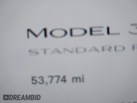2019 Tesla Model 3 Mid Range with VIN 5YJ3E1EA3KF466418, listed as a IAAI auction lot 41724564 with 53,774 mi miles and . Bid and sale history available at DreamBid. Image 15.