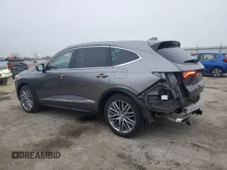 2022 Acura MDX w/Advance Package with VIN 5J8YE1H81NL032600, listed as a Copart auction lot 84120034 with 24,023 mi miles and Salvage Title. Bid and sale history available at carsss.com. Image 2.