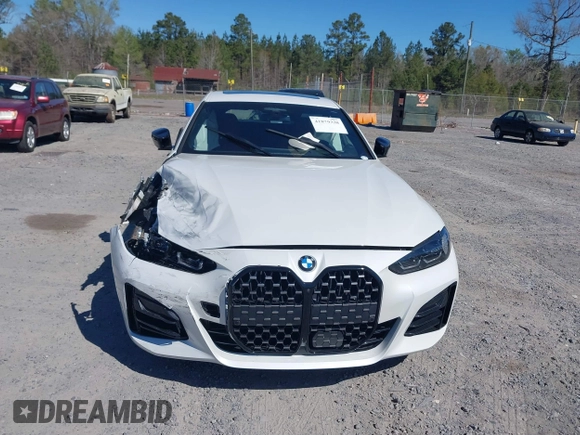 2024 BMW 4 Series M440i with VIN WBA63AW01RFS46965, listed as a IAAI auction lot 41879338 with 12,456 mi miles and . Bid and sale history available at carsss.com. Image 12.