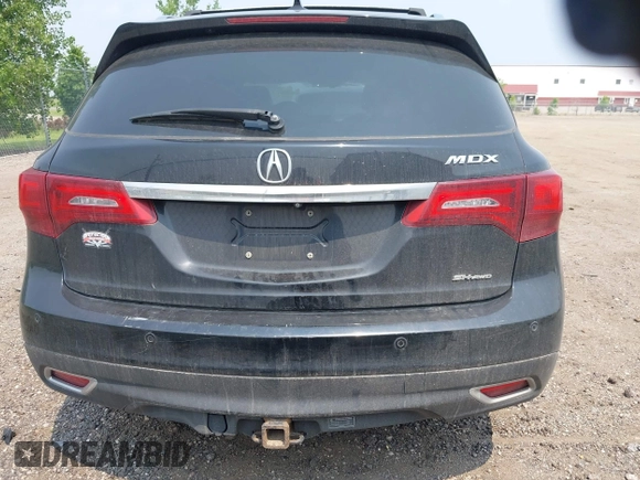 2014 Acura MDX Advance with VIN 5FRYD4H80EB503091, listed as a IAAI auction lot 42487970 with 160,578 mi miles and . Bid and sale history available at DreamBid. Image 16.