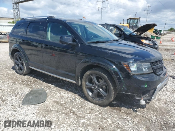 2018 Dodge Journey Crossroad z VIN 3C4PDCGB5JT257333, wystawiony jako Copart lot #58258905 z przebiegiem 150 648 mil mil oraz Szkoda całkowita • Salvage title. Historia ofert i sprzedaży dostępna na DreamBid. Obrazek 4.