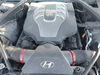 2015 Hyundai Genesis 5.0L with VIN KMHGN4JF9FU024515, listed as a IAAI auction lot 41741222 with 148,242 mi miles. Bid and sale history available at carsss.com. Image 10.