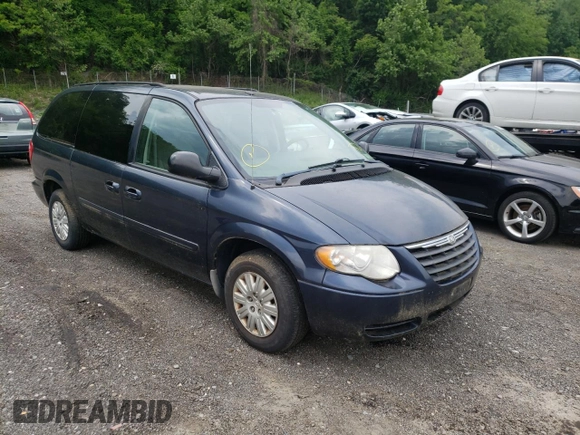 2007 Chrysler Town & Country LWB LX with VIN 1A4GP44R07R341466, listed as a Copart auction lot 86891174 with 182,804 mi miles and Non Repairable. Bid and sale history available at carsss.com. Image 1.